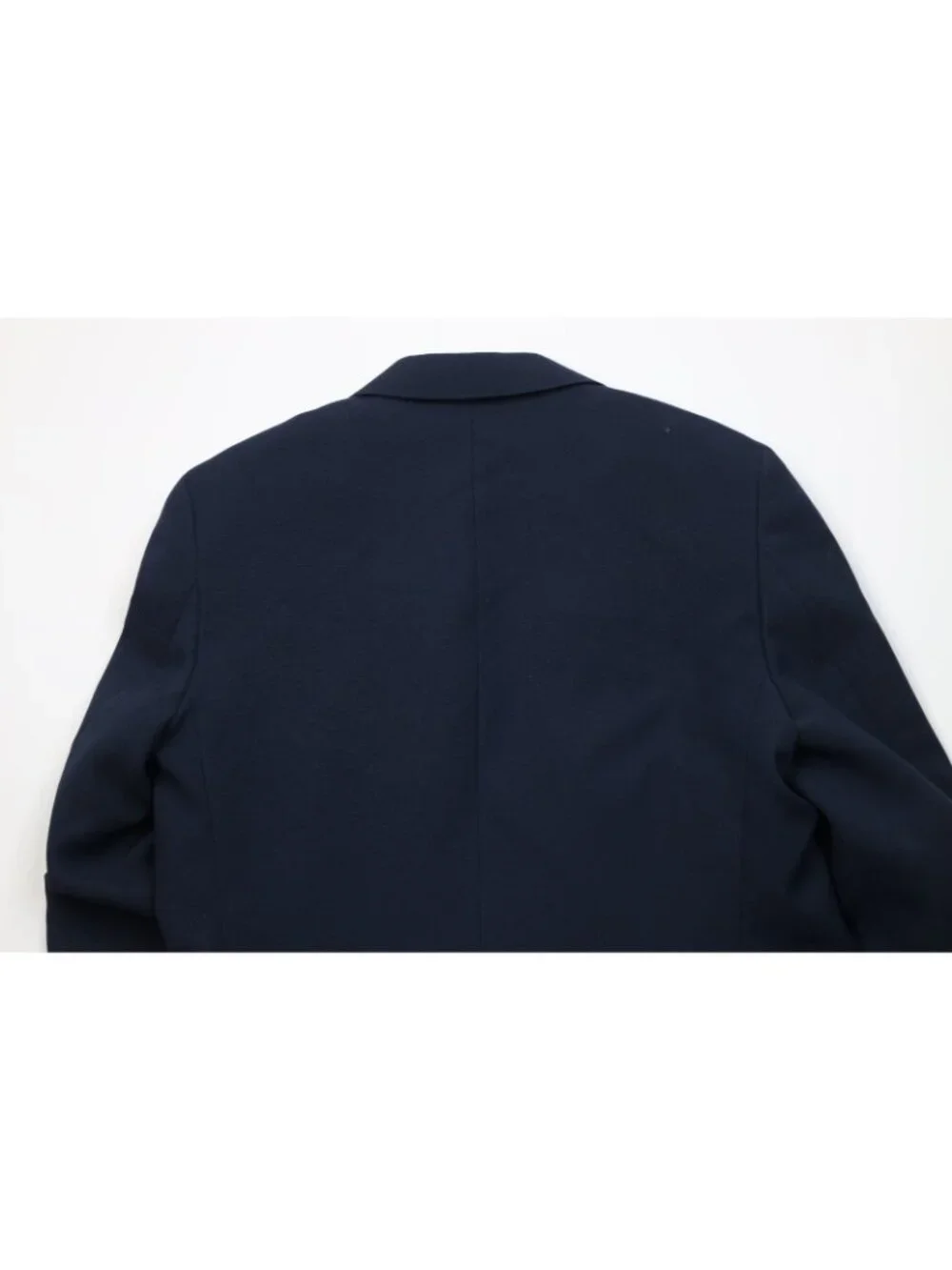 Vtg 70s Levis Mens 42R 2 Piece Knit Suit Wedding Navy Blue Wide Leg 32x30 USA